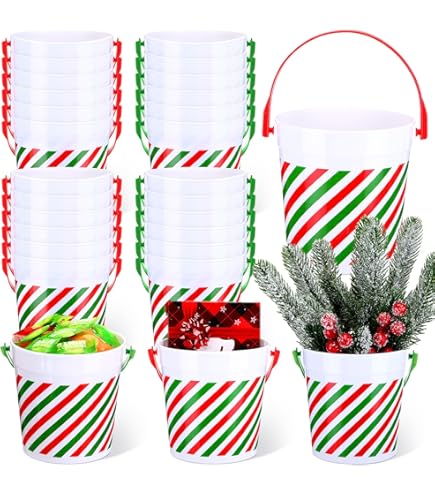 thumbnail image 2 of Pack Of 4 Metal Bucket Chocolate Candy Buckets Box Wedding Party Favor 2 of 10