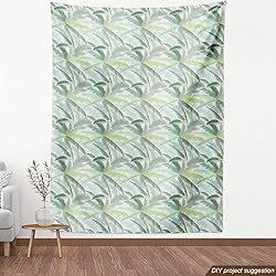Ambesonne Palm Tree Fabric by The Yard, Leafy