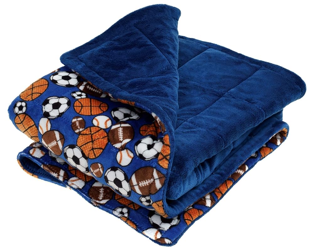 Amazon.com: Washable Minky Weighted Sensory Blanket for Kids - XS