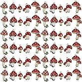Youdiyla 20pcs Alloy enamel mushroom set series Pendant Jewelry Making DIY Keychain Earrings Pendant Various Design Charms for Jewelry Making Bracelets Necklace (SN463)