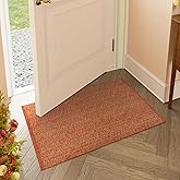 LEEVANG Small Bathroom Rug, 2' x 3' Washable Woven Entryway Rug Low Profile, Terra Reversible Front Door Mat, Farmhouse Kitchen Mat Modern Carpet for Bedroom/Porch/Back Door Decor