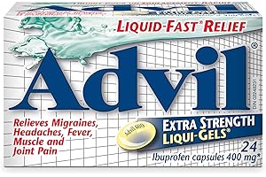 Advil Extra Strength Ibuprofen Pain Relief Liquid-Gels, Fast Acting Pain Relief for Migraine, Back, Neck, Joint, and Muscle R
