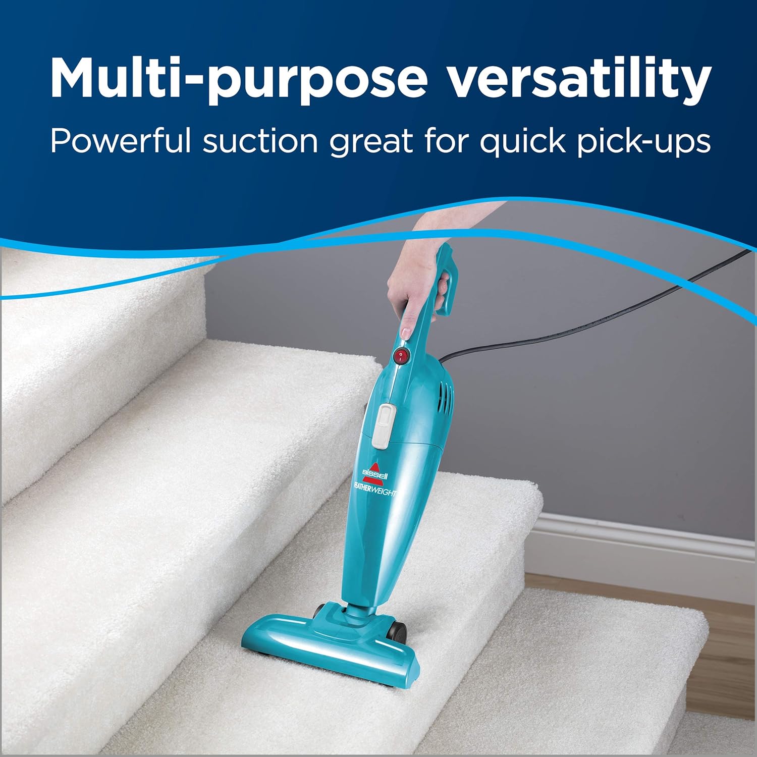 Bissell Featherweight Stick Lightweight Bagless Vacuum, 2033, One Size Fits All, Blue -