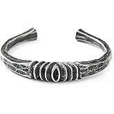 HAQUIL Viking Rune Cuff Bracelet for Men and Women