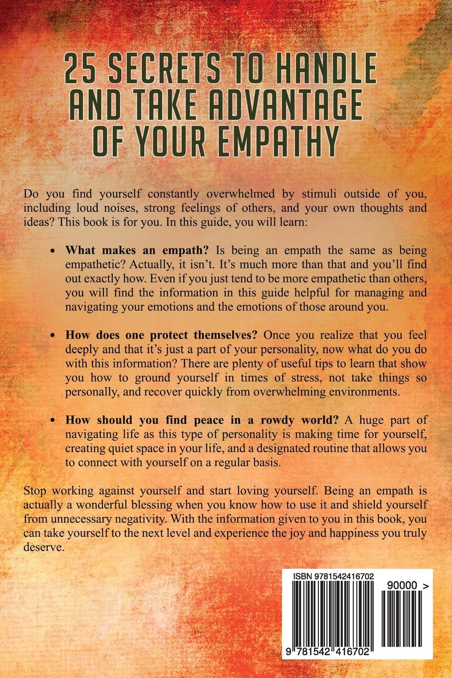 Empath 25 Secrets To Handle And Take Advantage Of Your Empathy Ammons Garcia V 9781542416702 Amazon Com Books