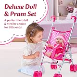 Molly Dolly My First Dolls Pram & Doll Set Girls Toy Stroller 30cm Doll view 6