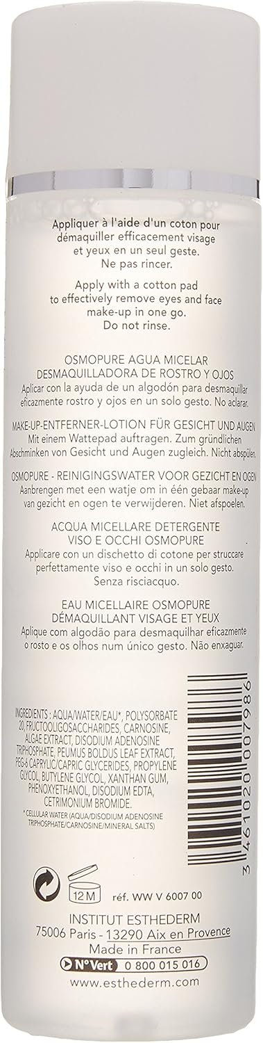 Institut Esthederm Osmoclean Face & Eyes Cleansing Water 200ml, 200 ml (Pack of 1) - Image 3