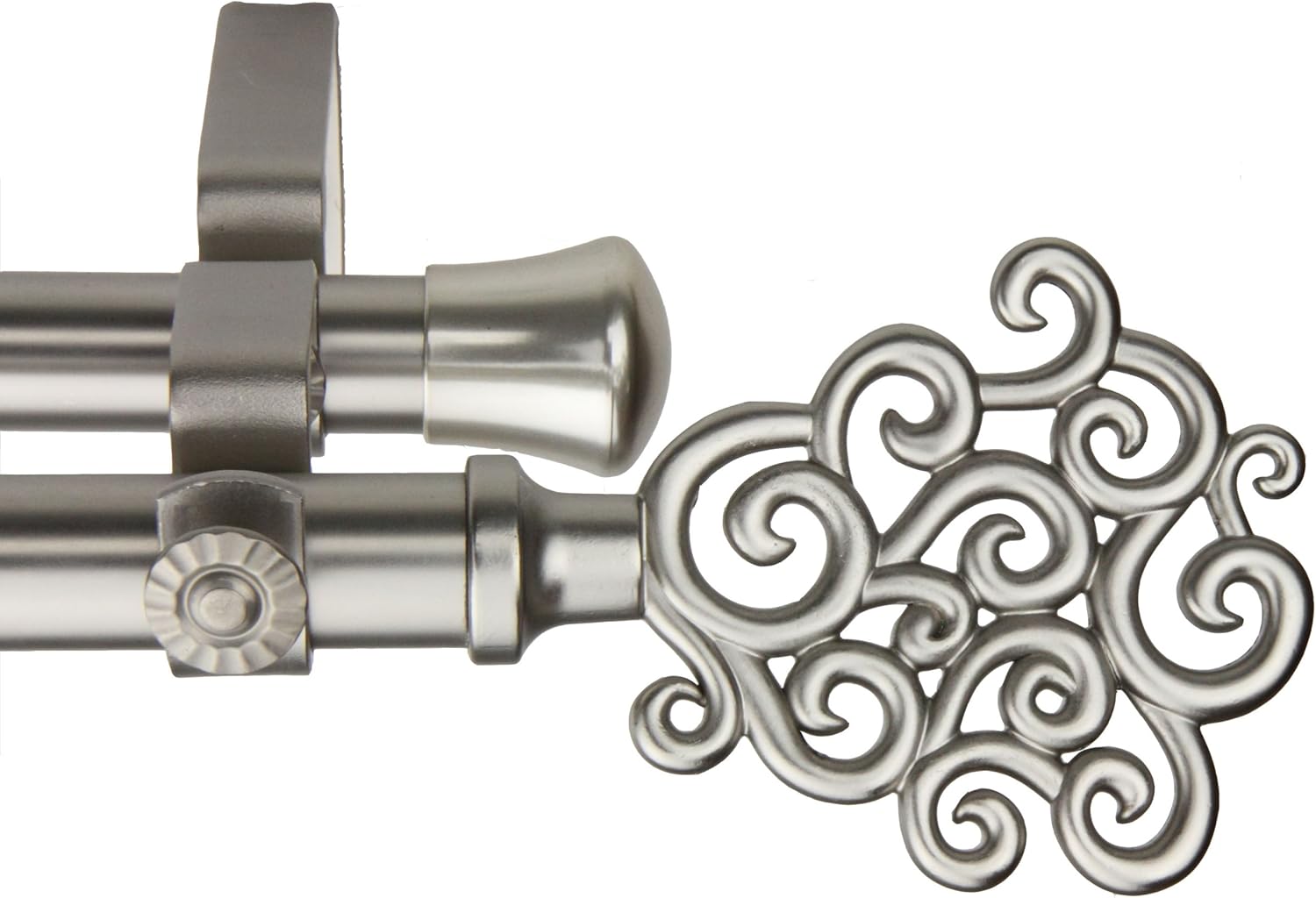 Rod Desyne Tidal Double Curtain Rod, 48