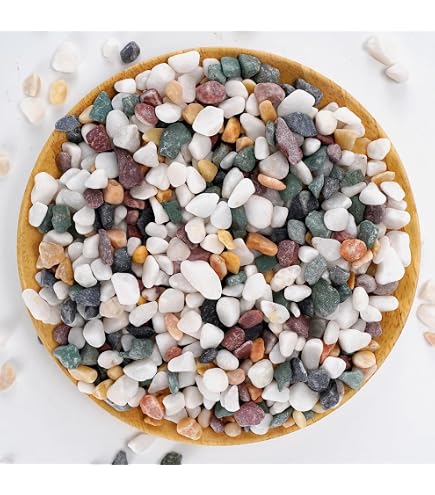 Crushed River Rock Pebbles – 4.4lb Natural Gravel For Aquarium, Vivarium, Fish Tank Substrate