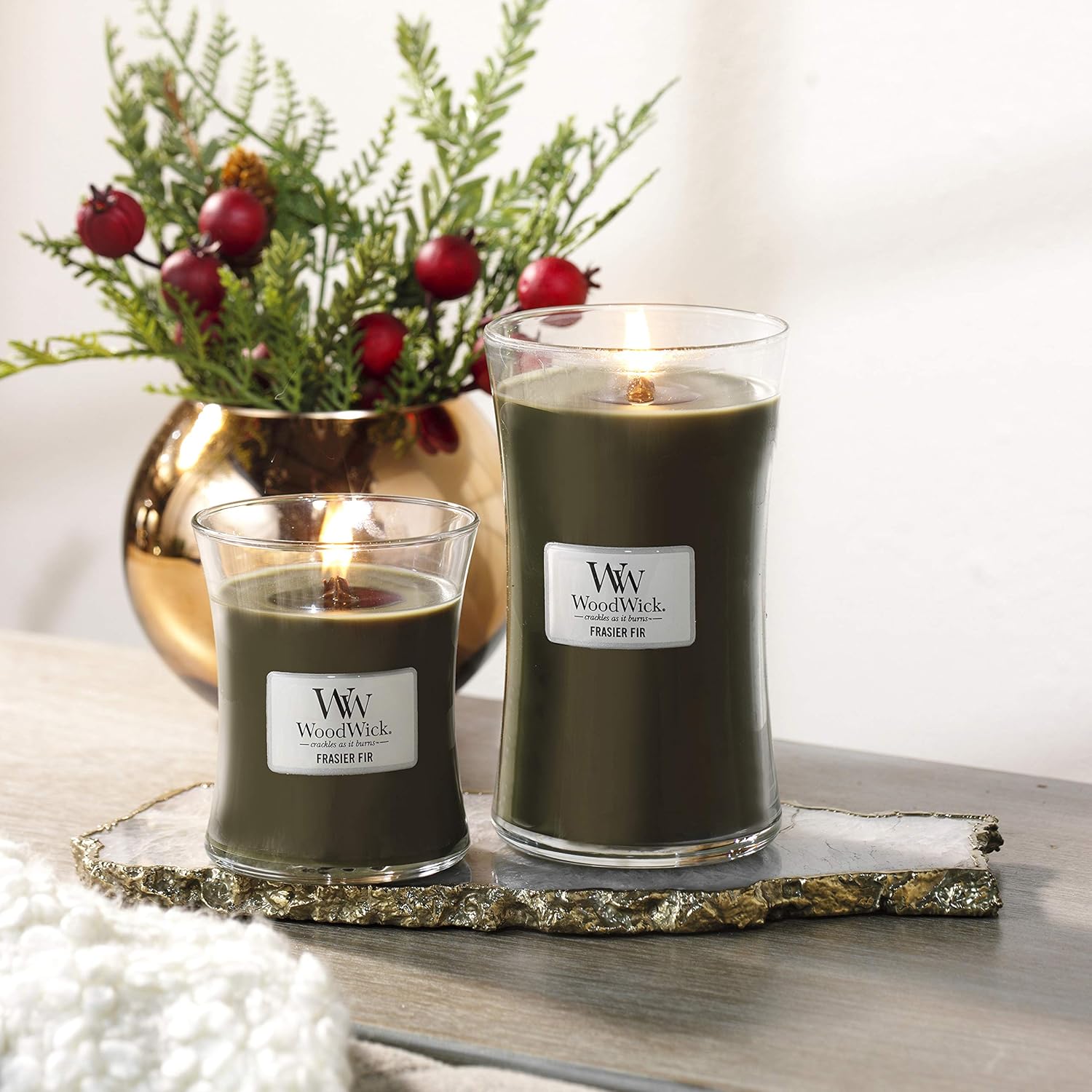 Woodwick Large Hourglass Scented Candle, Fraser Fir - Image 5