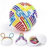 HPSH Sensory Activity Ball, 3D Fidget Toy with 16 Colorful Silicone Strings | Soothes stress &amp; irritability; boosts focus &amp; hand-eye coordination; portable; for kids, adults, ADHD, autism &amp; quiet people.