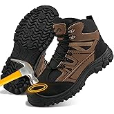 Ablanczoom Steel Toe Boots for Men: Safety Work Shoes Non-Slip Puncture Proof Comfortable for Industrial Construction Size 11