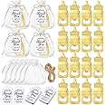 24Pcs Baby Bottle Opener, Poppin Baby Bottle Shaped Bottle Opener Baby Shower Favors with Thank You Tags, Baby Shower Return 