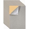 Mesheshe 10PCS Self Adhesive Felt, DIY Self Adhesive Fabric for Art & Crafts, Peel and Stick Felt for Drawer/Jewelry Box Felt Liner, A4 Size (8.3" x 11.8", Grey)