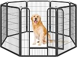 Yaheetech 8 Panel Dog Playpen 100cm Height Heavy Duty Fence Garden Yard