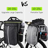 WESTGIRL 35L Bike Pannier Bags Waterproof Rear Rack Trunk Bag with Rain Cover view 3