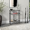 Amazon.com: Henn&Hart 22" Wide Rectangular Console Table in Blackened ...