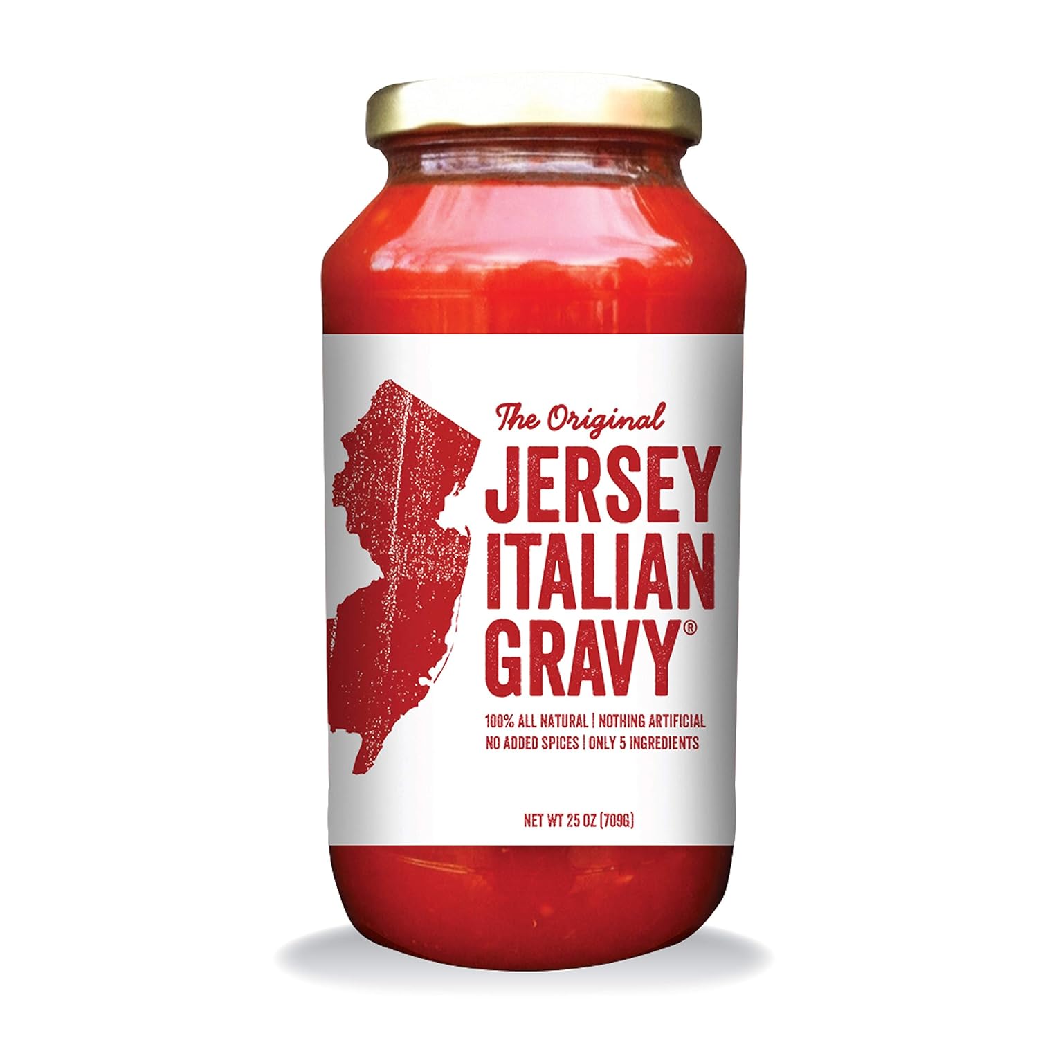 Jersey Italian Gravy24 OZ JarGourmet, All Natural All Purpose Tomato Sauce for