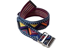 Gait Belt by LiftAid - Stylish Patient Walking and Transfer Belt with Metal Buckle - Assits Nurses, Caregivers, Occupational and Physical Therapy - Washable - 60"L x 2"W (Eclectic)