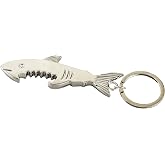 SWATOM Shark Keychain Zinc Alloy Bottle Opener Beer Opener Tool Key Tag Chain Ring Accessories