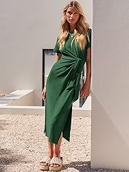 ANRABESS Women's 2025 Summer Maxi Tshirt Dress