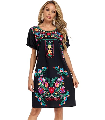 mexican embroidered bodycon dress Authentic from Mexico Womens Vestidos Bordados Mexicanos huipil Black Colorful Dress Vestidos Long Traditional Bordados Dress Short Sleeve (S, Biege and Colors) : Clothing, Shoes & Jewelry Color:SMOKY BLUE Ikea Ikea HEMNES 8-drawer Sleeve Type_Spaghetti Straps Bodycon skirt This dress is handmade