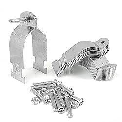 10 Set Tube Clamp Universal Strut Pipe Clamps, 2