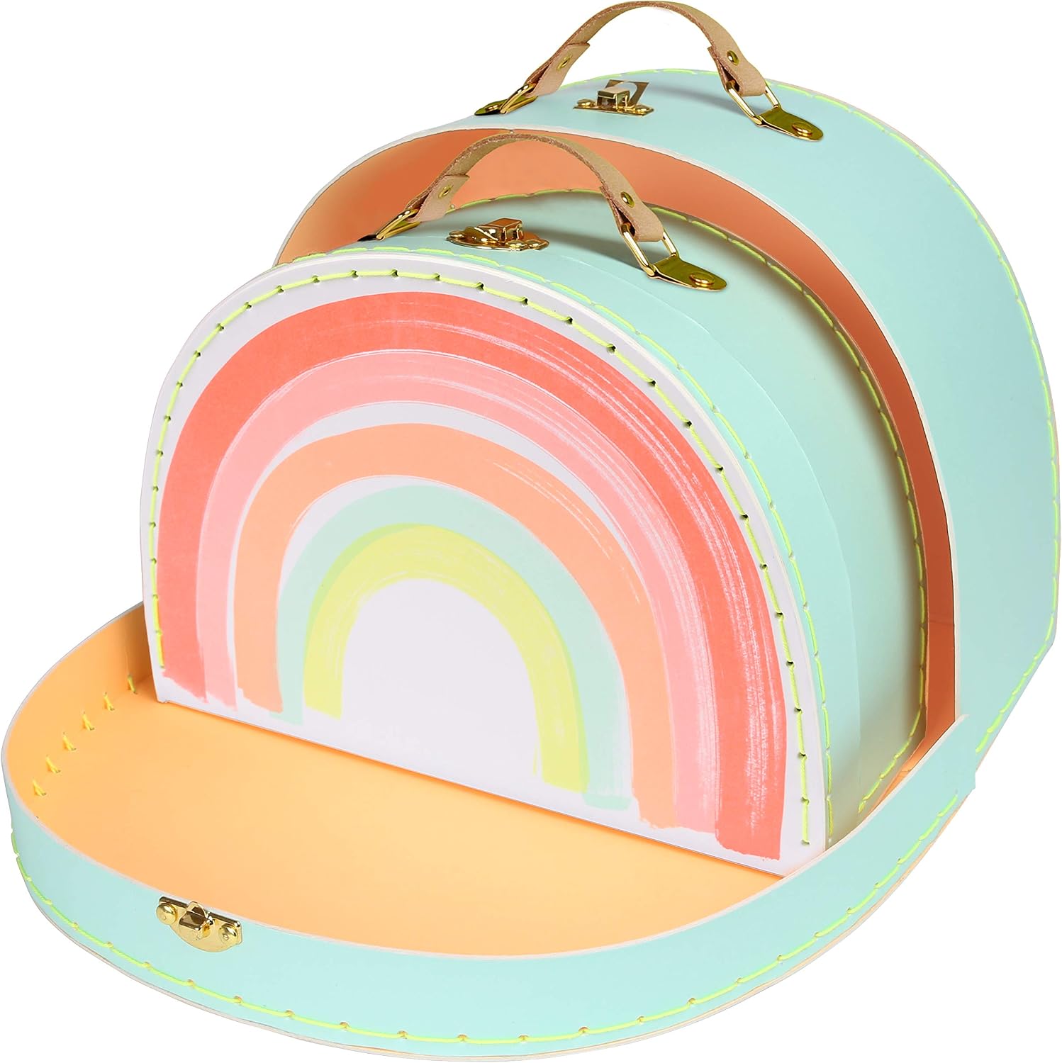 Meri Meri Rainbow Suitcases (Pack of 2), Multicolored - Image 3