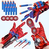 Spider Web Shooters, Superhero Toys, Spider Web Plastic Launcher Glove with Wrist Toy Set, Safe Outdoor Action Toys for Boys and Girls-4 Years and Up, AllSaints'Day Christmas Birthday Party (3 Sets)