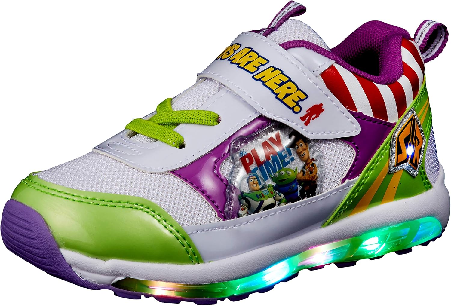 Amazon コマリヨー 7560 Disney Toy Story 光る キッズ スニーカー ディズニー トイストーリー 光る靴 コマリヨー 運動靴 スニーカー