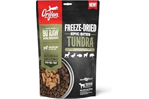 ORIJEN Epic Bites Freeze-Dried Dry Dog Food Tundra Recipe 6oz Bag