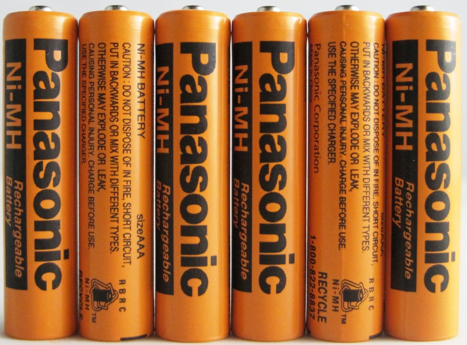 Panasonic NiMH AAA Rechargeable Battery for Cordless Phones x six 6 aaa