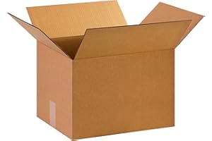Partners Brand P151210 Corrugated Boxes, 15"L x 12"W x 10"H, Kraft (Pack of 25)
