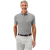 johnnie-O Lyndonn Polo | Men's Striped Performance Polo | 3-Button | Moisture-Wicking | 4-Way Stretch | UPF 50
