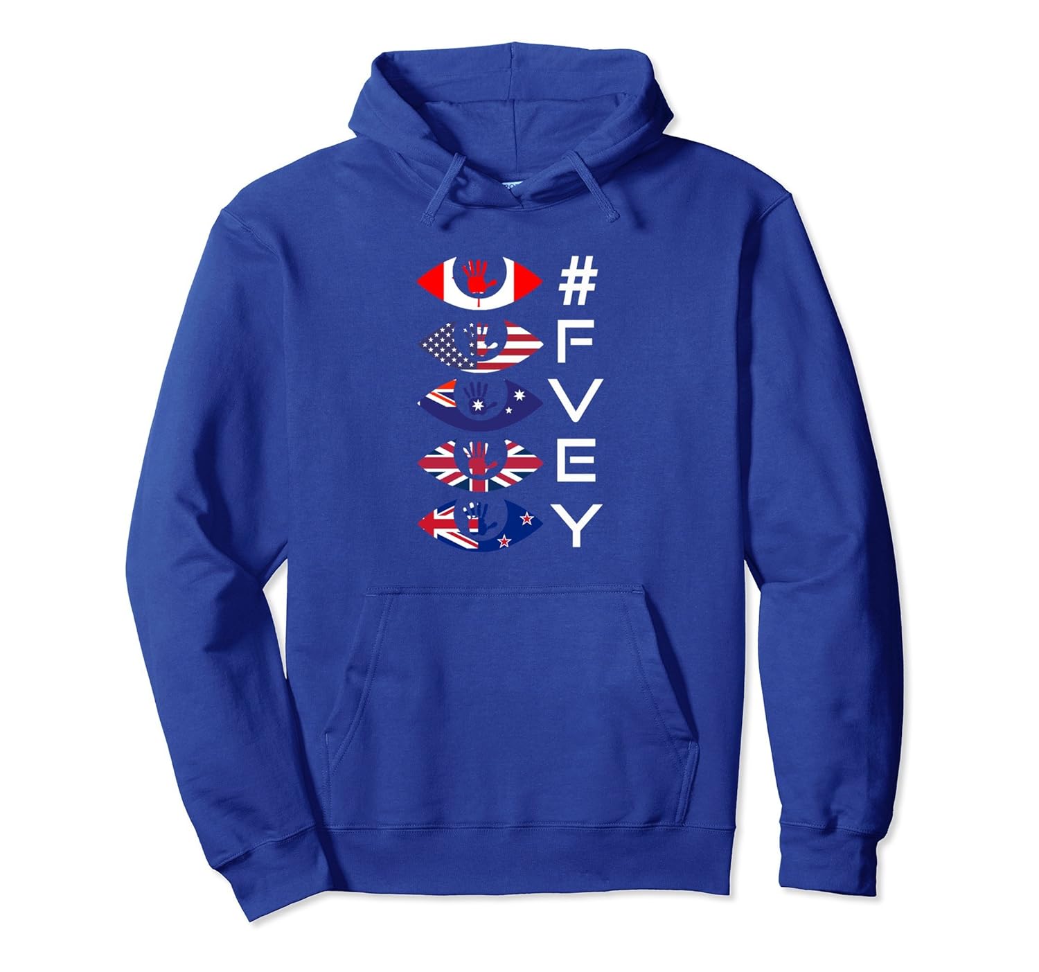 #FVEY - Five Eyes Alliance Signals Intelligence Hoodie-anz