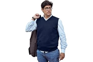 TINKUY Peru Men’s Alpaca Wool Sweater Vest – Soft V-Neck Pullover for Men – Classic Peruvian Knit – Sizes S to 4XL