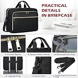 NEWHEY Laptop Bag Briefcase for Women 17.3 inch Laptop Organizer Messenger Bag view 6