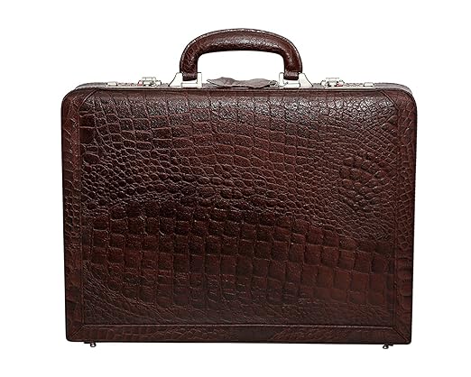 Zordan Leather Briefcase Bag Cum Office File Bag for Men Expandable Made in Pure Leather