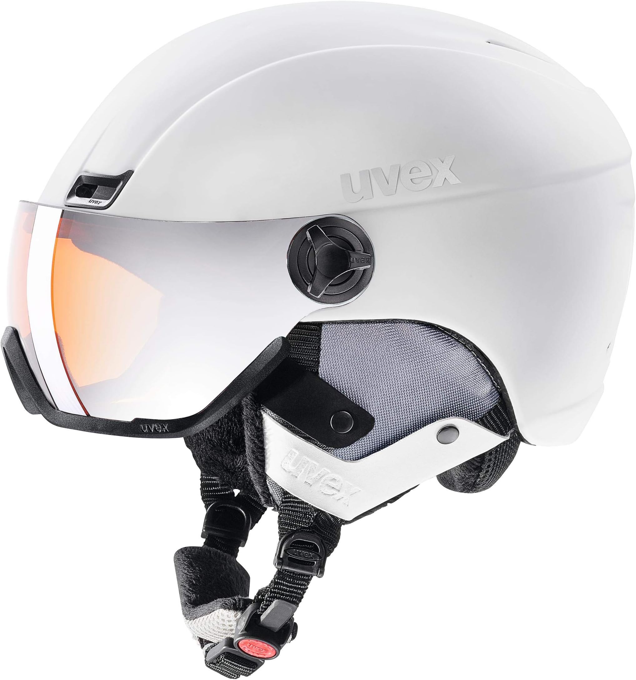 Uvex Helmet 400 Visor Style - White Mat 58-61