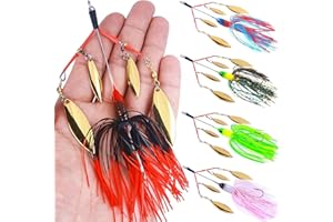 FREGITO 5 Arms Alabama Umbrella Rig Fishing Bass Kit Fishing Lures Bait Rigs for Lures Trout Salmon Freshwater