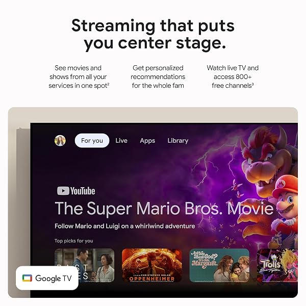 GOOGLE TV STREAMER 4K – FAST STREAMING ENTERTAINMENT ON YOUR TV WITH VOICE SEARCH REMOTE – WATCH MOVIES, SHOWS, LIVE TV, AND NETFLIX IN 4K HDR – SMART HOME CONTROL – 32 GB OF STORAGE – PORCELAIN