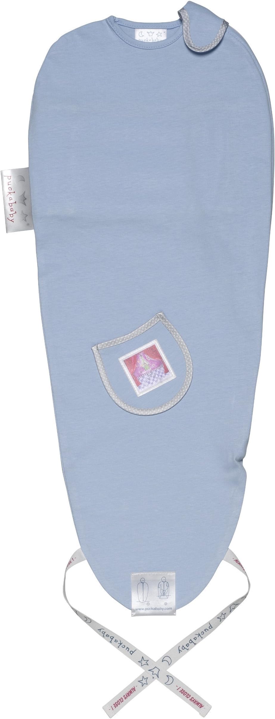 The Original Piep European Made Baby Swaddle Sack, Sleep Bag, Blue, 0-3 m
