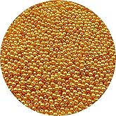 YUEXIGO 2000pcs Pearl Beads for Crafts 4mm Resin Pearl for Jewelry Making Round Bulk Pearls Beads with Hole for Sewing Crafts Decoration Necklaces Bracelets Earrings Making(Gold Yellow)