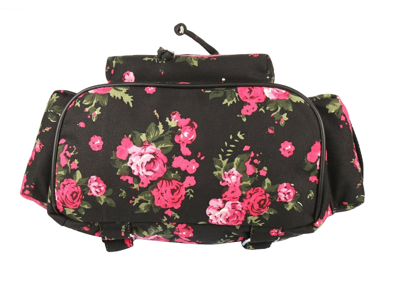crafts my dream women's canvas multicolour backpack handbags - rose print_cmd184