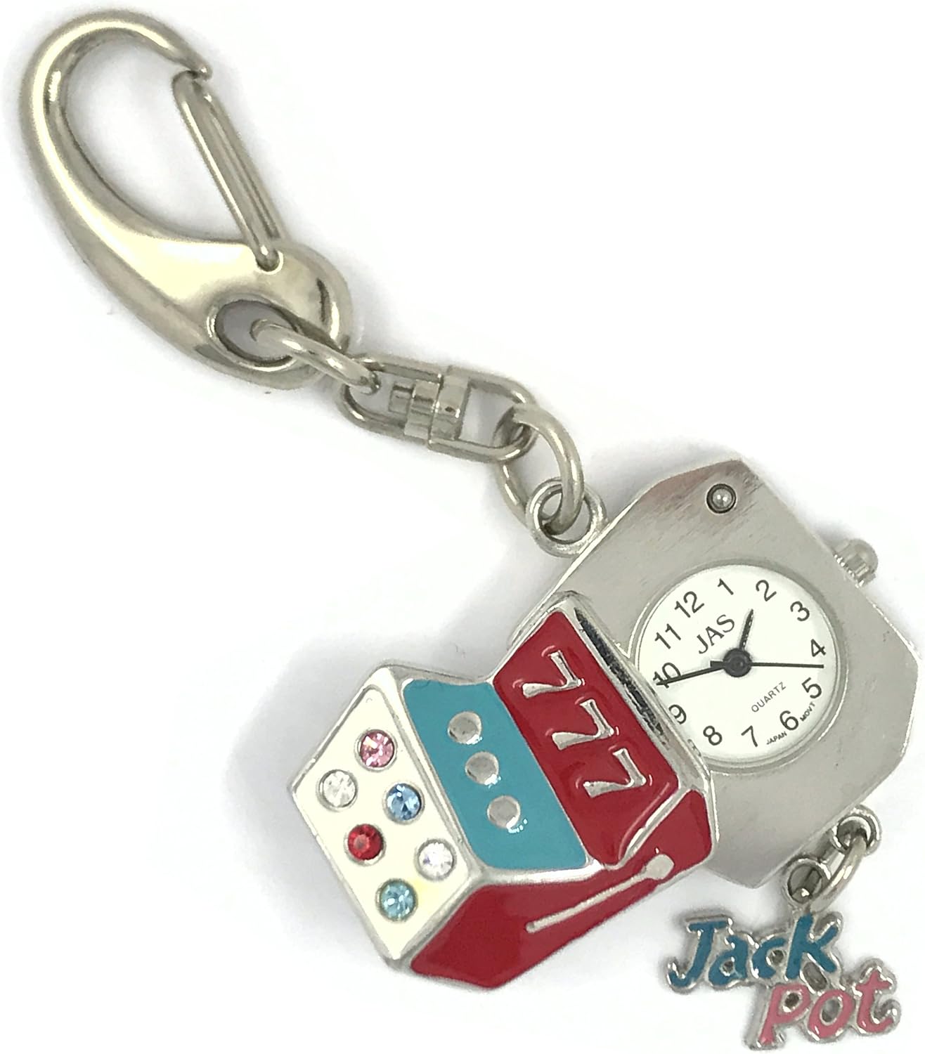 Slot Machine Novelty Charm/Keychain Watches