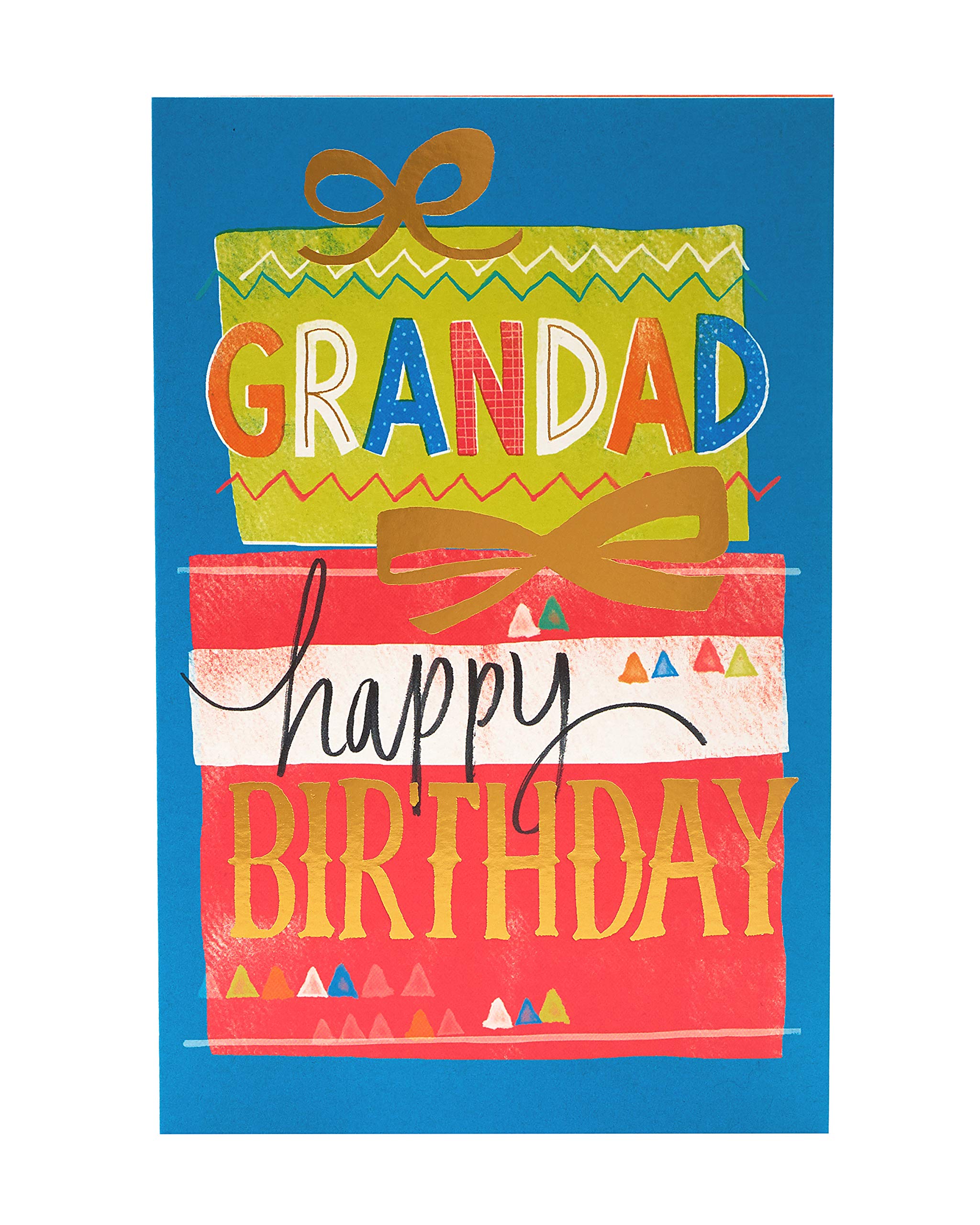 UK Greetings Birthday Card for Grandad - Bright Design, 137mm x 210mm