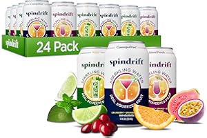 Spindrift Mocktail Variety Pack Can 12 Ounce (Pack of 24)