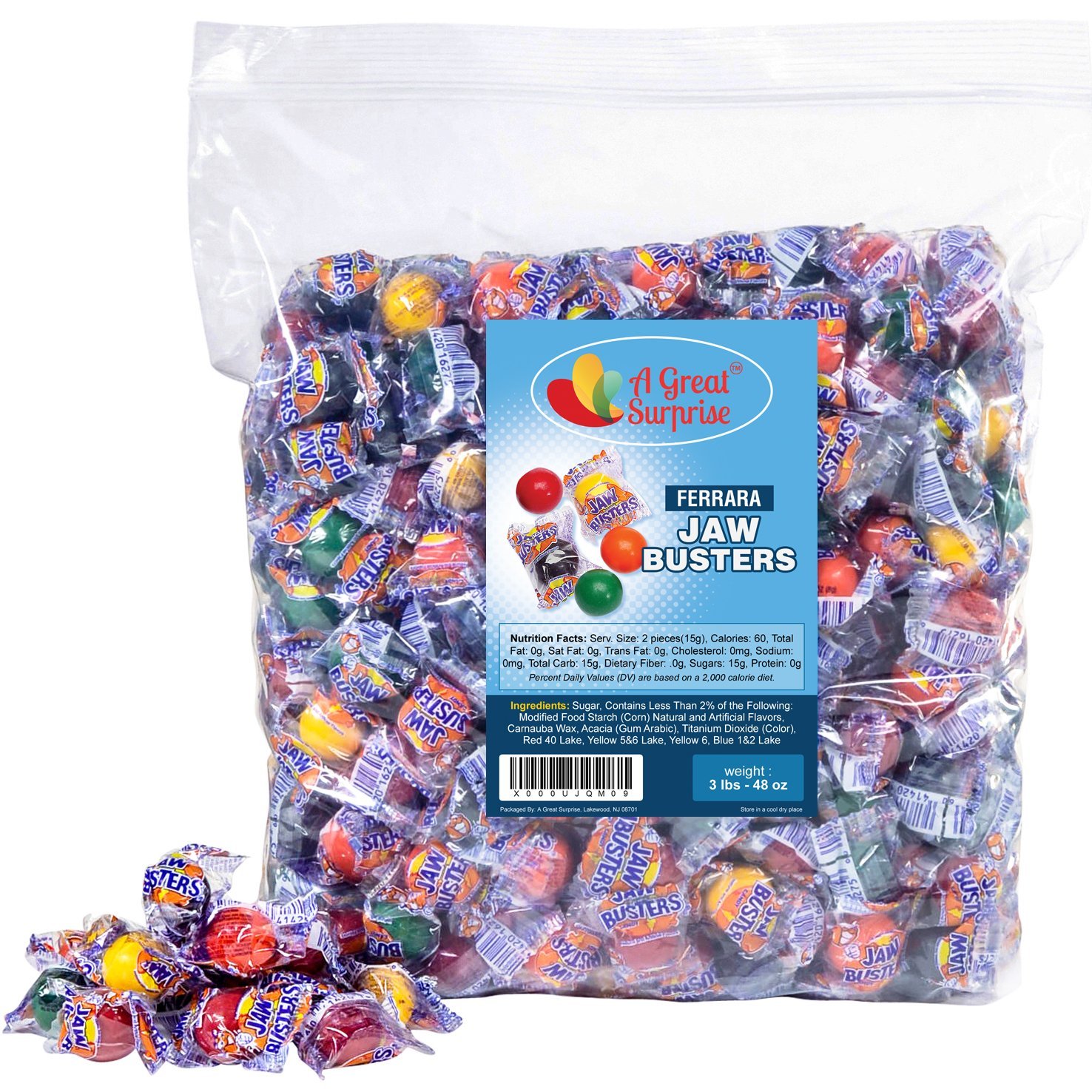 Jawbreakers Jawbusters Candy Bulk Jaw Busters Medium Individually