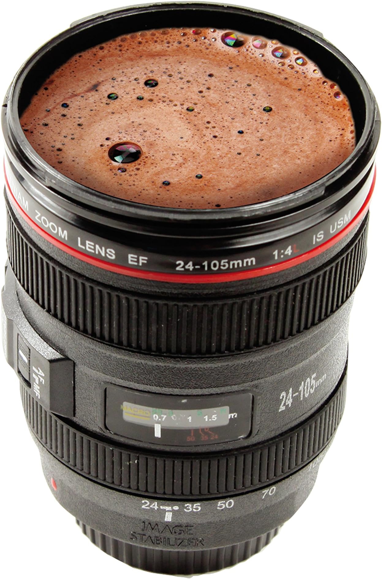 Mister mg2024 Gadget/Web Mug Camera Lens Plastic Black 8 x 8 x 12.5 cm