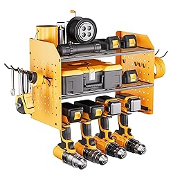 TRZZ Power Tool Organizer, 3-Tier Drill Holder Wall